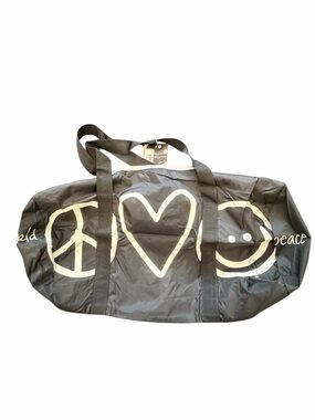 Brand new Peace Love World Black gym bag - soooo cool